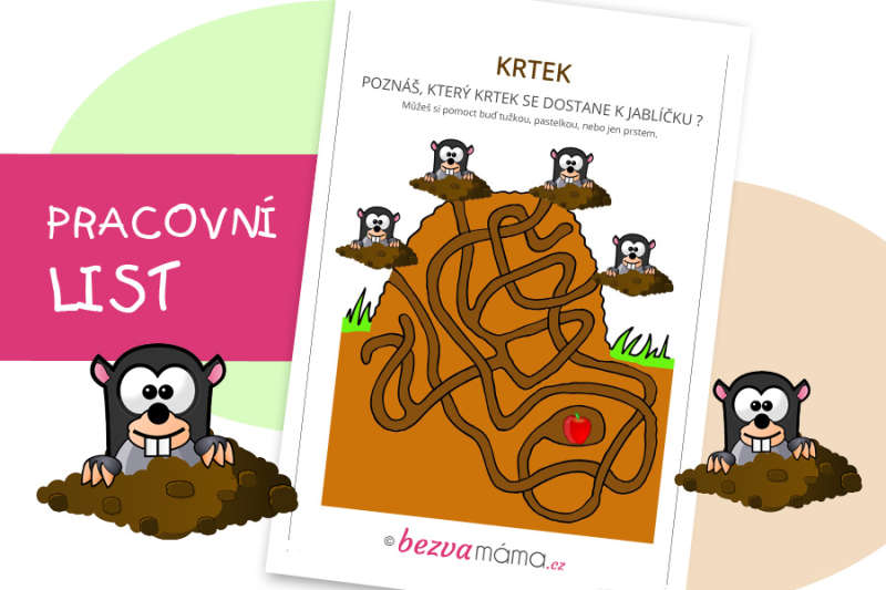 Pracovní list – krtek