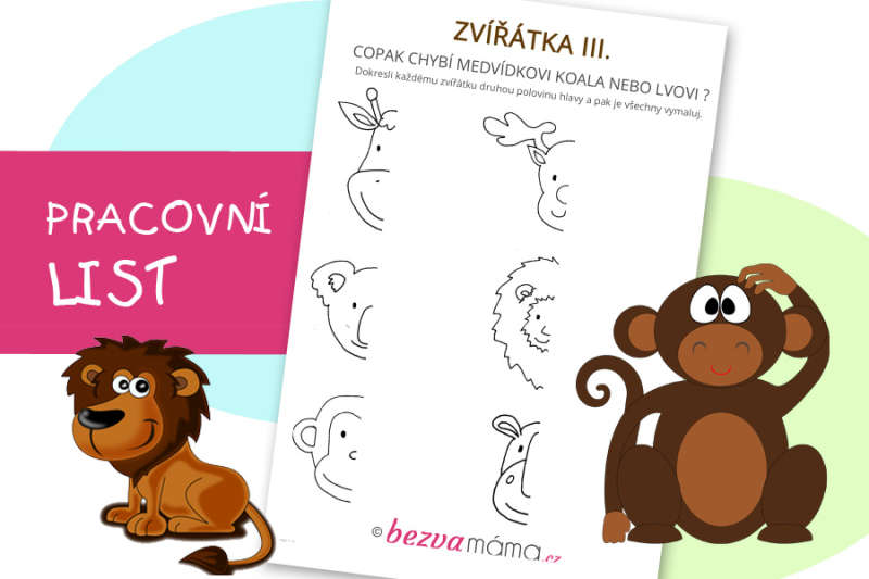 Pracovní list – zvířátka III.